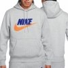 Nike Sportswear bluza męska kangurka szara z nadrukiem